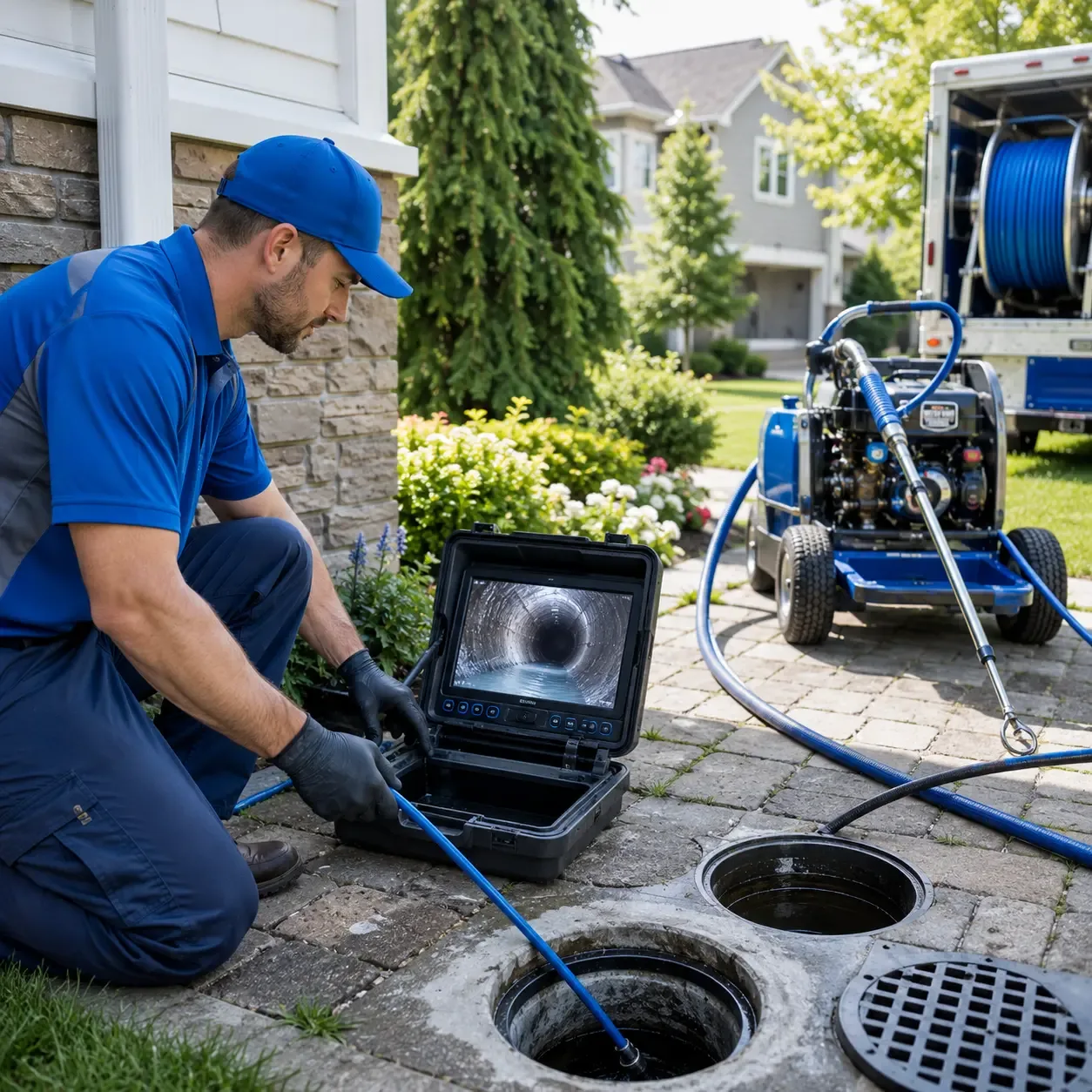 Outdoor drain cleaning professionals serving Plumerville, AR