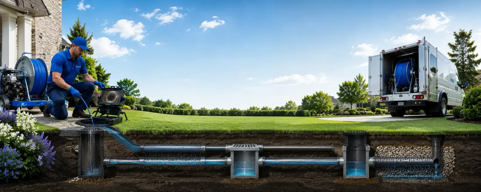 Outdoor drain cleaning information for Plumerville, AR